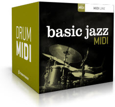 Toontrack announced the release of Basic Jazz MIDI - drum MIDI for EZdrummer 2 and Superior Drummer 2