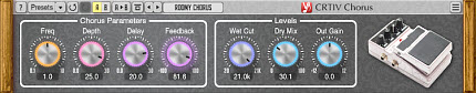 Voxengo has released the CRTIV Chorus - a Stereo Chorus Effect Plugin