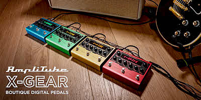 IK Multimedia announces AmpliTube X-GEAR digital effects pedals